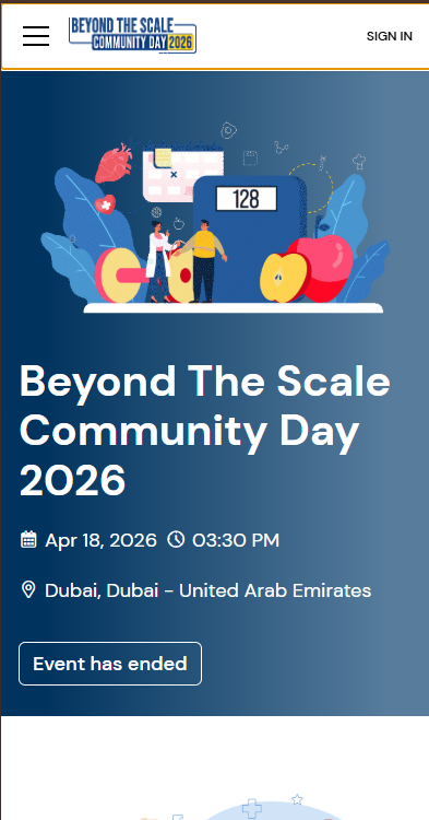 Event Website Mobile