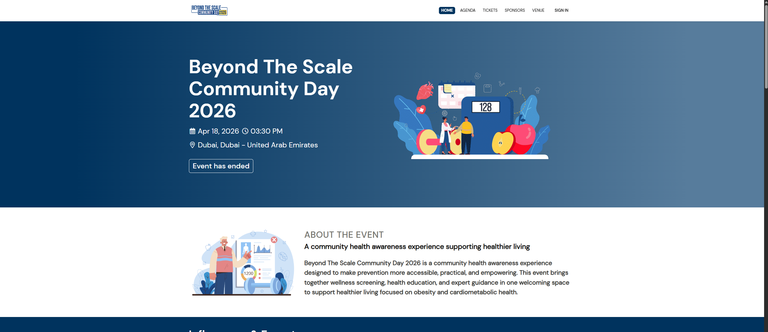 Event Website Desktop